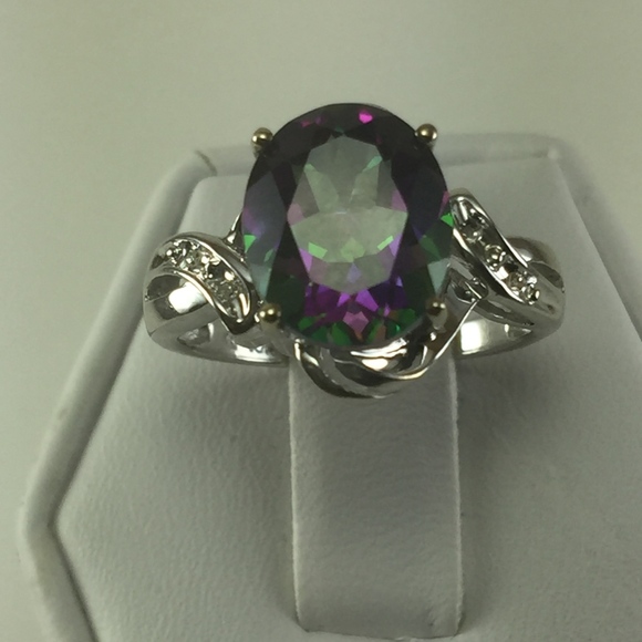 Mystic Topaz (7-1/6 ct.) and Diamond Accent Oval R